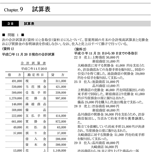 簿記 3 級 過去 問